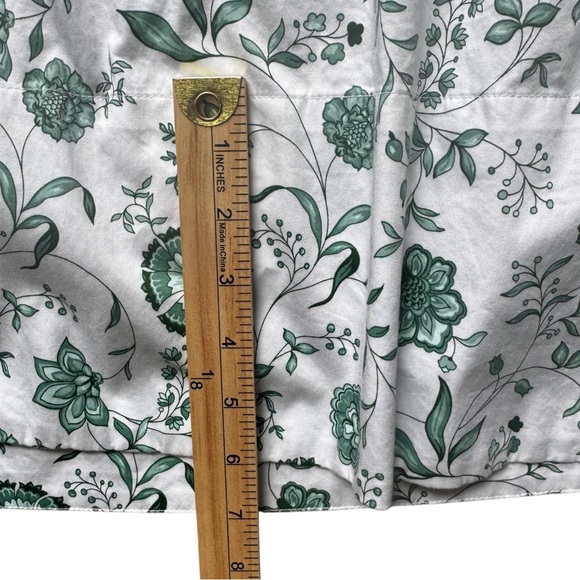 Floral Green and White Midi Dress - Picture 12 of 13